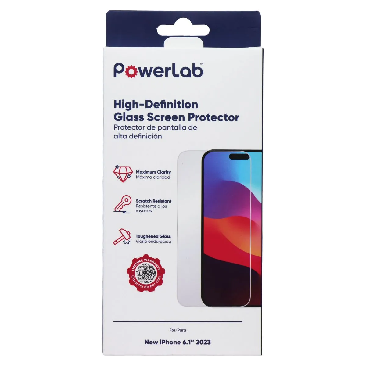 Tablet Shield PowerLab HD Glass Screen Protector for Apple iPhone 15