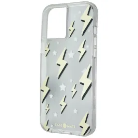 Case-Mate Print Series Hardshell Case for Apple iPhone 12 Pro Max - Thunderbolt Modern Build Texture