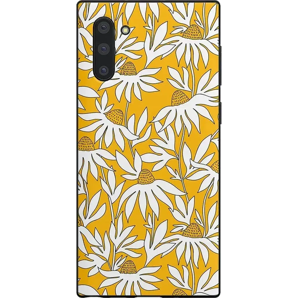 Matte Feel High End Look Wild About You | Yellow Floral Samsung Case