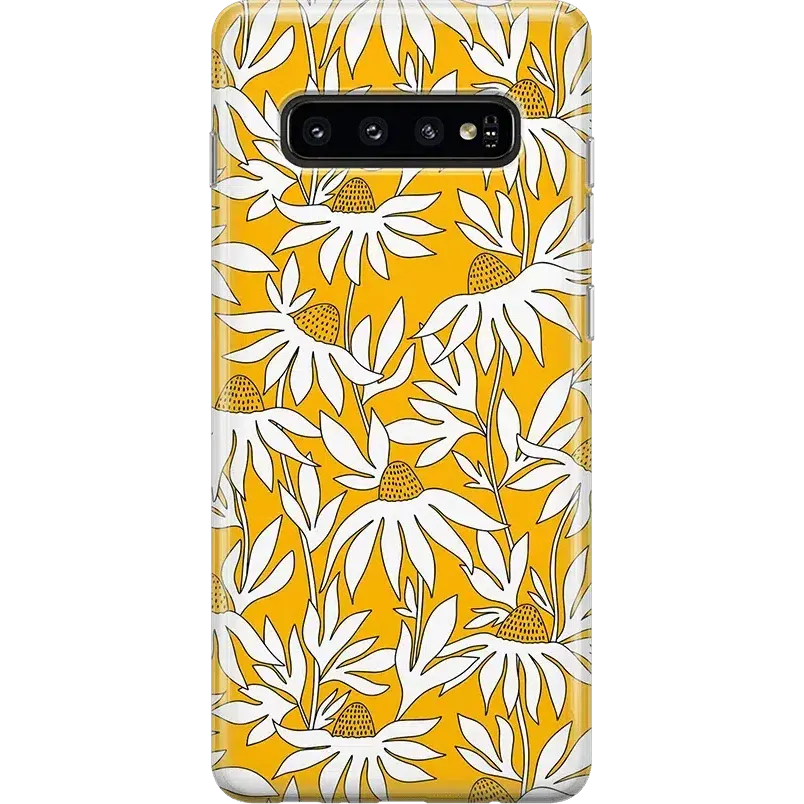 Wild About You | Yellow Floral Samsung Case Comfort Texture Layer Sleek Edge