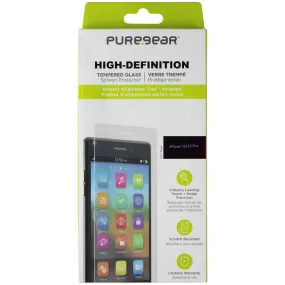 easy apply screen film PureGear High-Definition Tempered Glass w/ Alignment Tray for iPhone 12 / 12 Pro