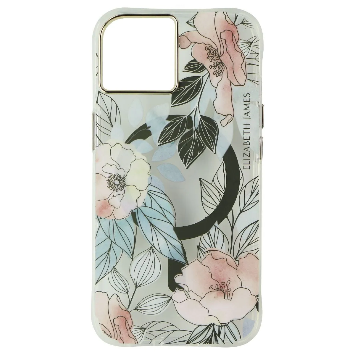 Elizabeth James Case for MagSafe for iPhone 14/13 - Blooms in Bordeaux Durable Quality
