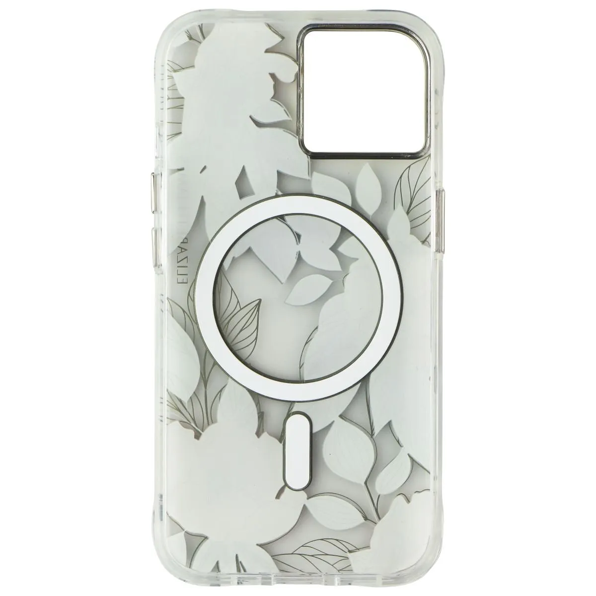 Elizabeth James Case for MagSafe for iPhone 14/13 - Blooms in Bordeaux Raised Bezels