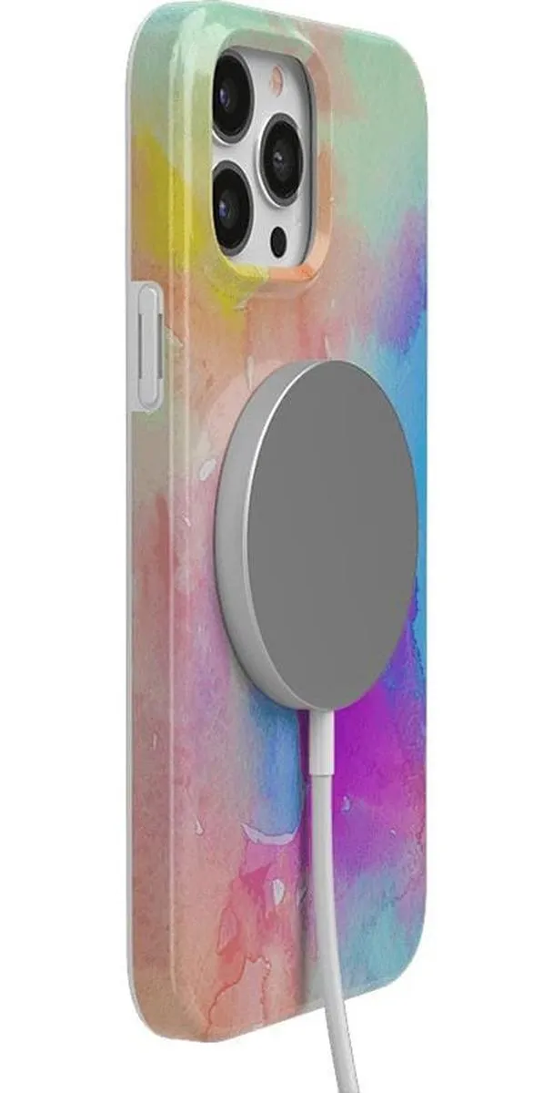 Ultra Protection Pro Painting in Pastels | Rainbow Watercolor Case pad sleeve for meetings Functional Design