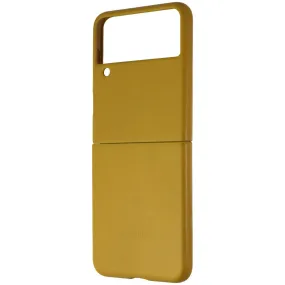 Work Essentials Samsung Official Leather Cover for Galaxy Z Flip3 5G - Mustard/Tan