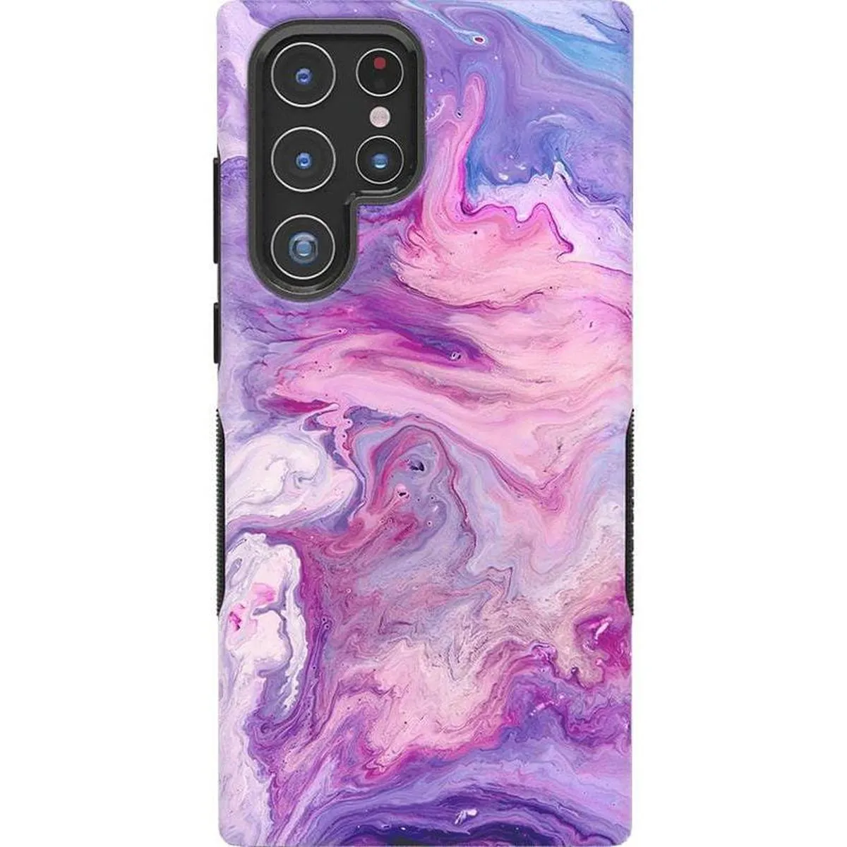 Smooth Fit Slim Fitment Tie Dying Over You | Purple Marble Samsung Case