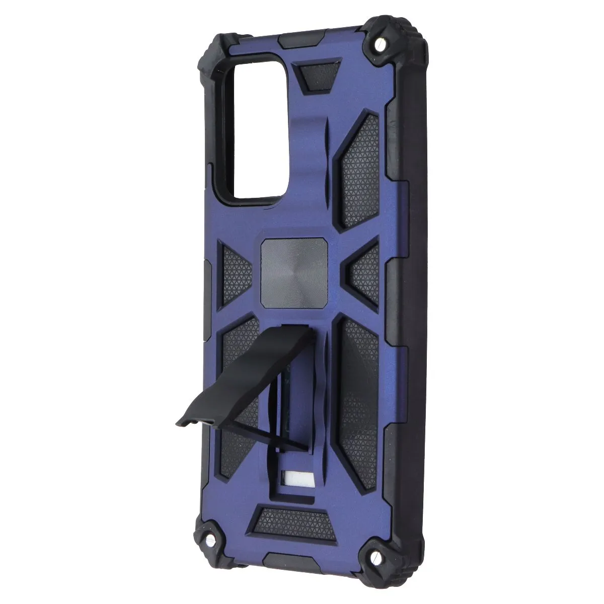 Elegant Design Layer MyBat Rugged Kickstand Case for Samsung Galaxy A52 5G - Dark Blue/Black