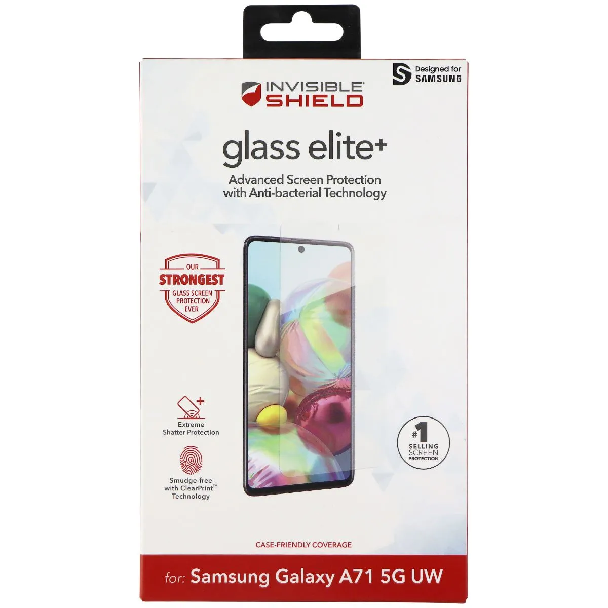 Phone Screen ZAGG InvisibleShield (Glass Elite ) for Samsung Galaxy A71 5G UW - Clear