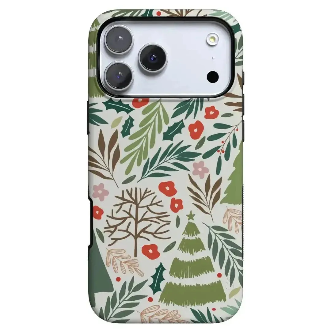 Under the Mistletoe | Holiday Case Clear Frame Raised Bezels