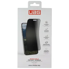 Urban Armor Gear Removable Privacy Screen for Apple iPhone 16 Pro reliable phone protection