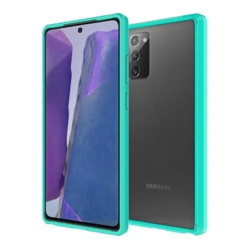 Venture Series Clear and Teal Hard-Shell Case - Samsung Galaxy Note20 Premium Surface