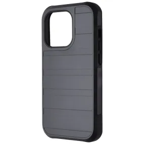 Verizon Rugged Dual Layer Case for Apple iPhone 14 Pro - Black Everyday Use Gradient Design