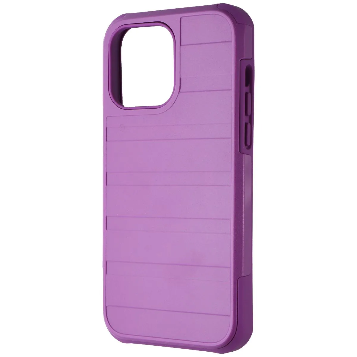 Strong protection Protective Material Verizon Rugged Dual Layer Case for Apple iPhone 14 Pro Max - Mulberry (Purple)