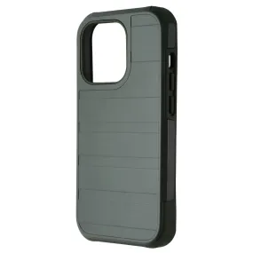 Outdoor Design Clear Frame Verizon Rugged Series Phone Case for Apple iPhone 14 Pro - Murky Green