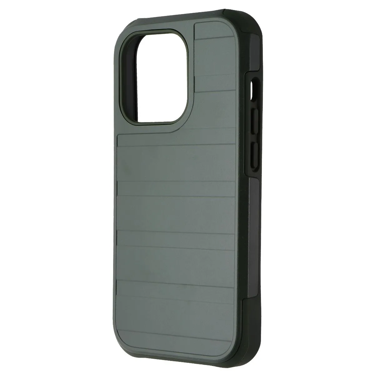 Outdoor Design Clear Frame Verizon Rugged Series Phone Case for Apple iPhone 14 Pro - Murky Green