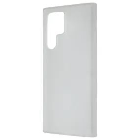 Textured Surface Sleek Grip Verizon Slim Hardshell Case for Samsung Galaxy S22 Ultra 5G - Clear/Frost