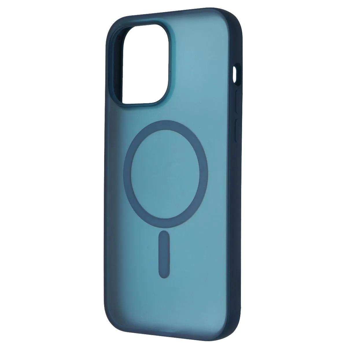 Verizon Slim Sustainable Case for MagSafe for iPhone 14 Pro Max - Inky Blue Protective Frame Smooth Pattern Finish