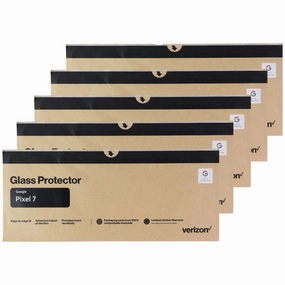 Smart Tech Verizon/Belkin Glass Screen Protectors for Google Pixel 7 - (5-Pack) BULK PKG*