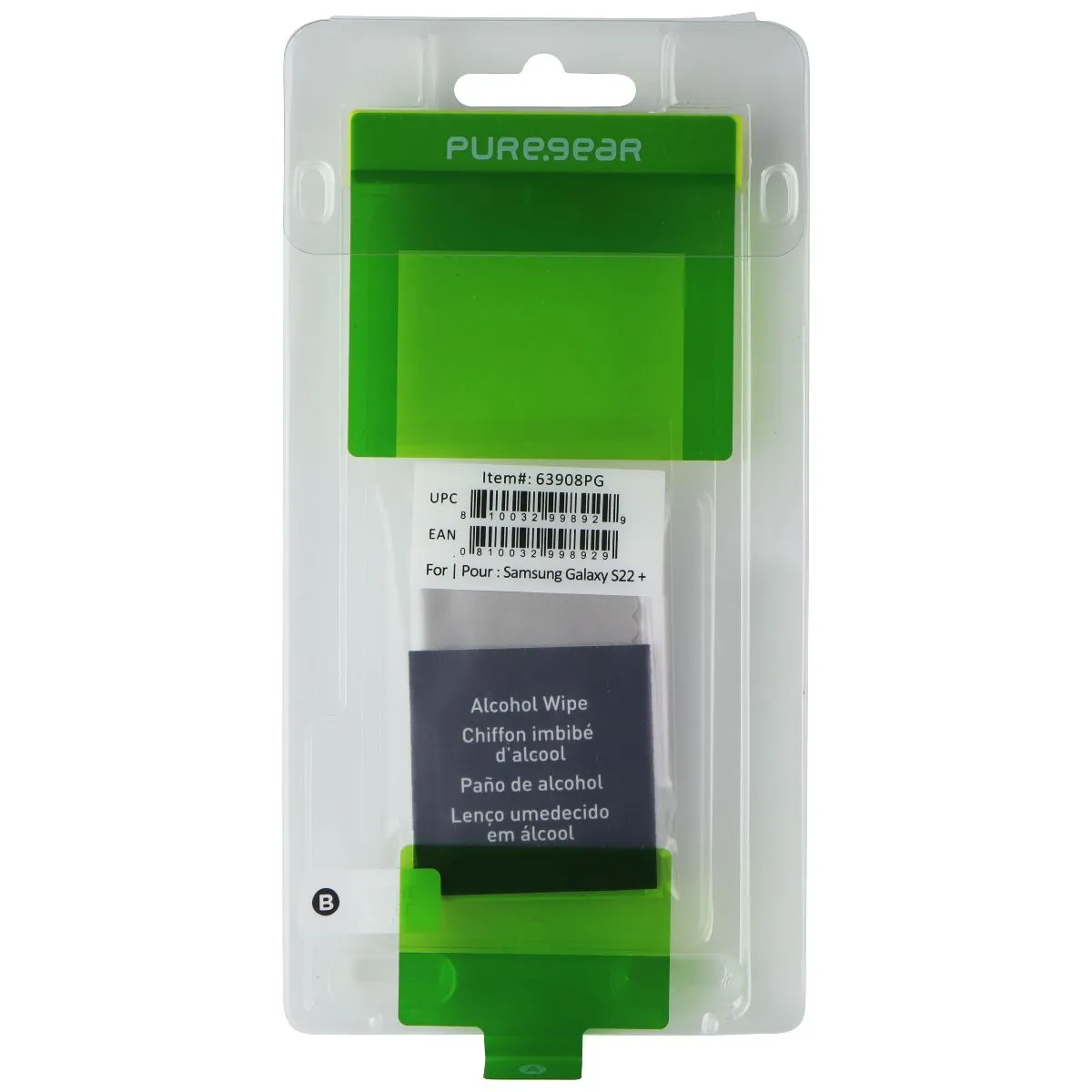 HD Clarity PureGear Tempered Glass for Samsung Galaxy S22  (Plus) - Clear (BULK) 63908PG