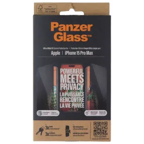 Nano Armor Plus Panzer Ultra-Wide Privacy Screen Tempered Glass for Apple iPhone 15 Pro Max