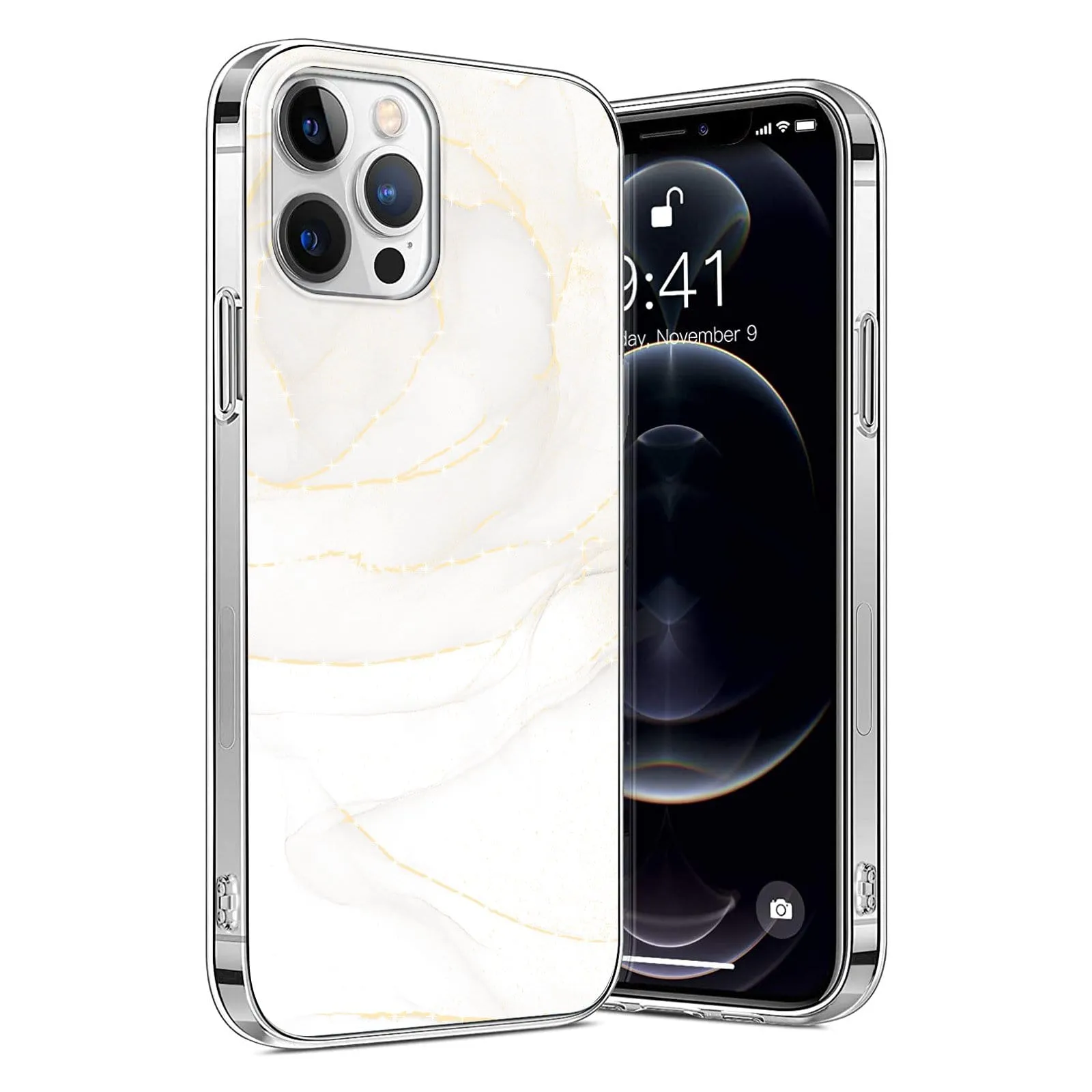 Slim Comfort Smooth Craftsmanship White Marble Series Case - iPhone 13 Pro