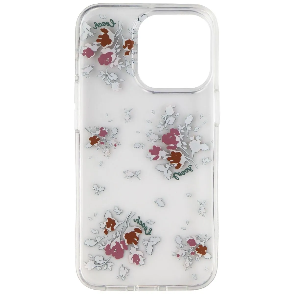 Coach Protective Hardshell Case for iPhone 13 Pro - Rose Bouquet/Clear Smooth Touch