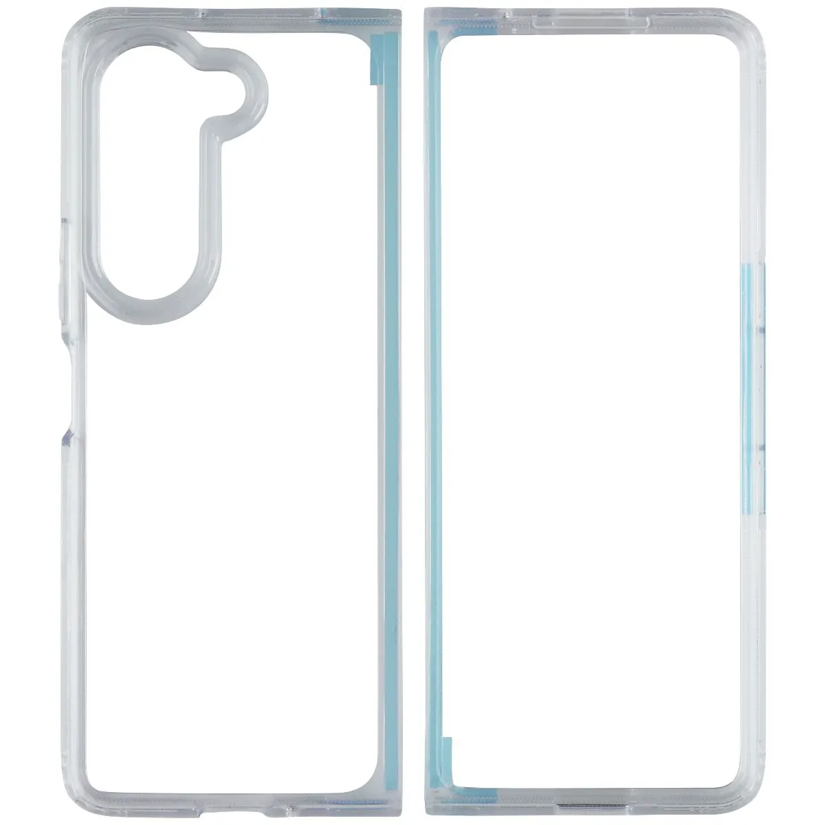 Tech21 EvoClear Case for Samsung Galaxy Z Fold5 - Clear Matte Shield Layer Clean Texture