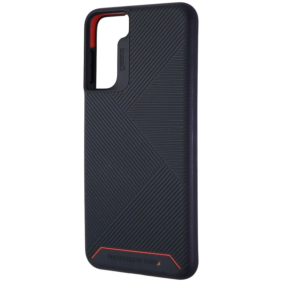 Soft Layered Design Sleek Grip ZAGG Battersea Series Case for Samsung Galaxy S21  (Plus) 5G - Black / Red