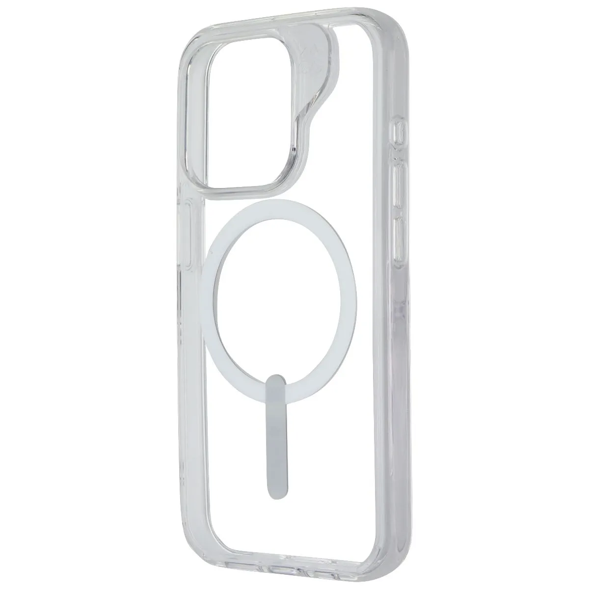 Wireless Charging Compatible ZAGG Crystal Palace Snap Case with MagSafe for iPhone 15 Pro - Clear/White