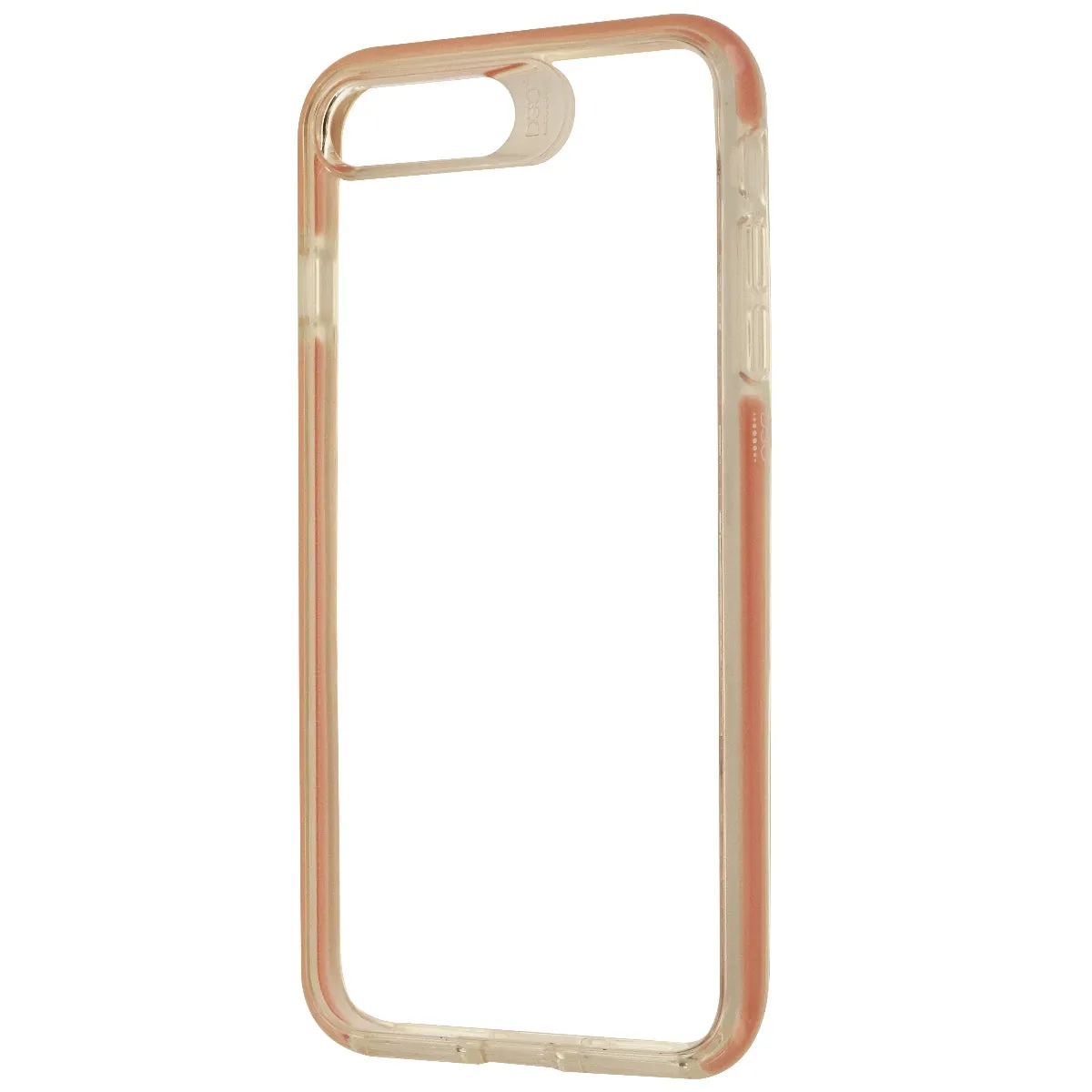 Matte Pattern Design ZAGG D30 Piccadilly Hybrid Case for iPhone 8 Plus/7 Plus - Clear/Pink Rose Gold