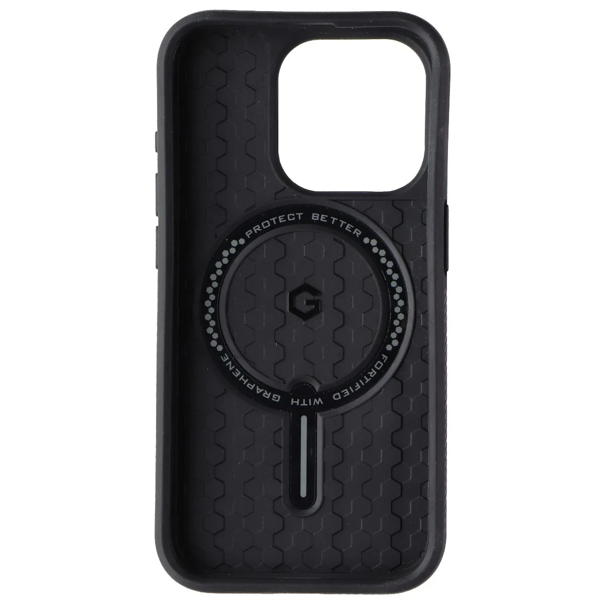 ZAGG Denali Snap Case for MagSafe for iPhone 15 Pro - Black Comfort Shield Vivid Detail Texture