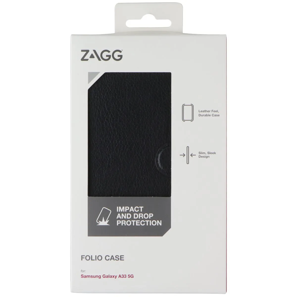 Minimal Comfort Fashion Forward ZAGG Folio Case for Samsung Galaxy A33 5G - Black
