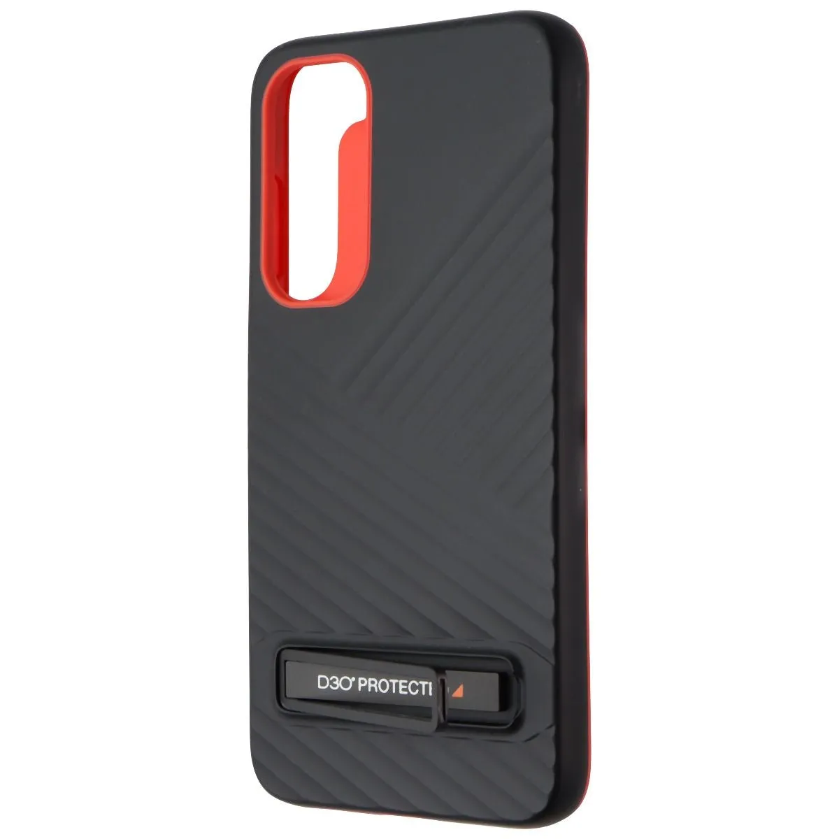 ZAGG Gear4 Battersea Kickstand Case for Samsung Galaxy (S23 ) Plus - Black/Red Hybrid Frame Elegant Build Texture