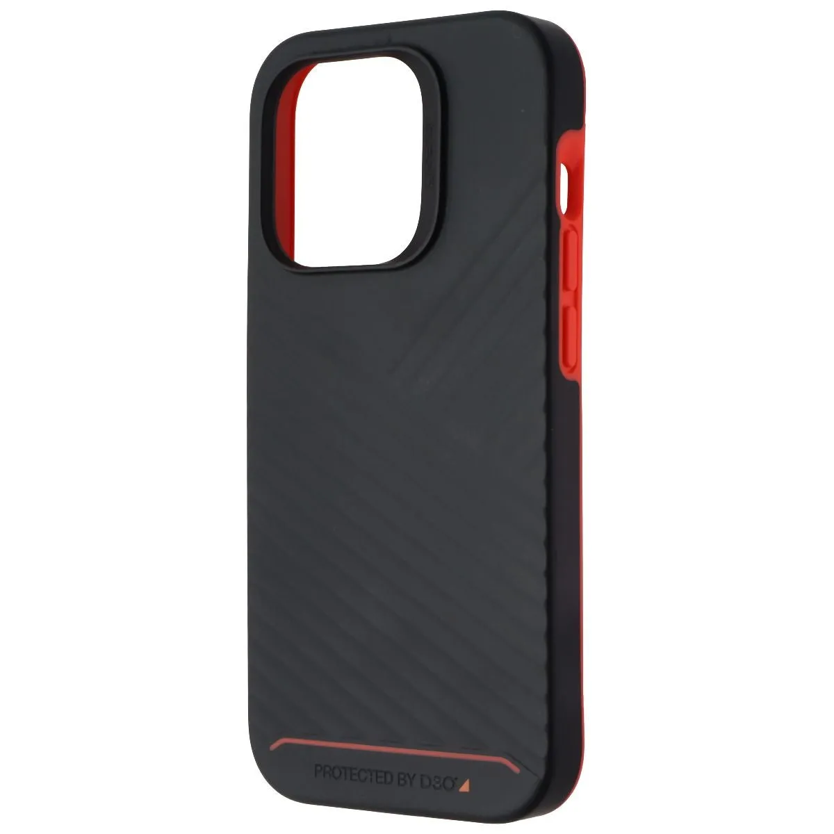 ZAGG Gear4 Battersea Snap Series Case for Apple iPhone 14 Pro - Black/Red Hybrid Detail Matte Texture