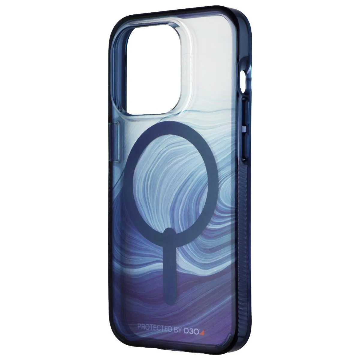 ZAGG Gear4 Milan Snap Series Case for MagSafe for iPhone 14 Pro - Blue Swirl Premium Protection Subtle design