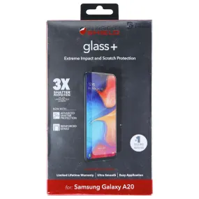 Screen Durability Guard Nano Guard ZAGG (Glass ) Tempered Glass for Samsung Galaxy A20 - Clear