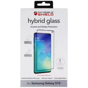 ZAGG Invisible Shield Hybrid Glass for Samsung Galaxy S10 - Clear Nano Shield Ultra Max Smooth Touch Max Pro
