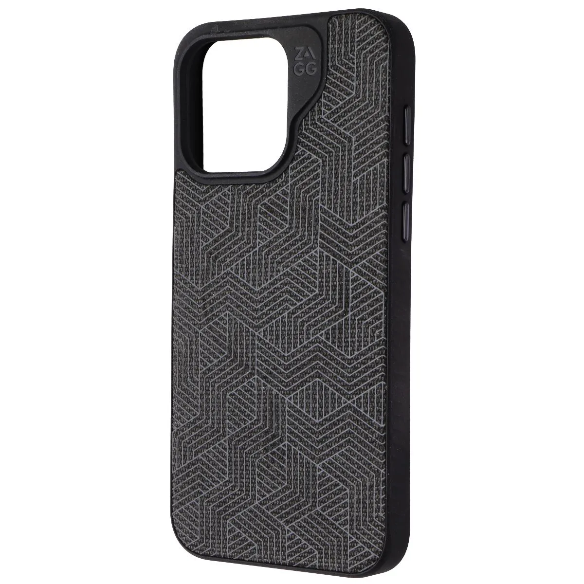 Zagg London Snap Series Case for Apple iPhone 15 Pro Max - Black Geo Ergonomic form Stylish Shape