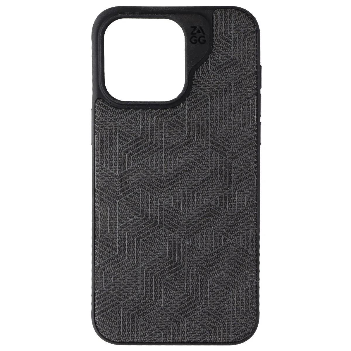 Premium Feel Zagg London Snap Series Case for Apple iPhone 15 Pro Max - Black Geo