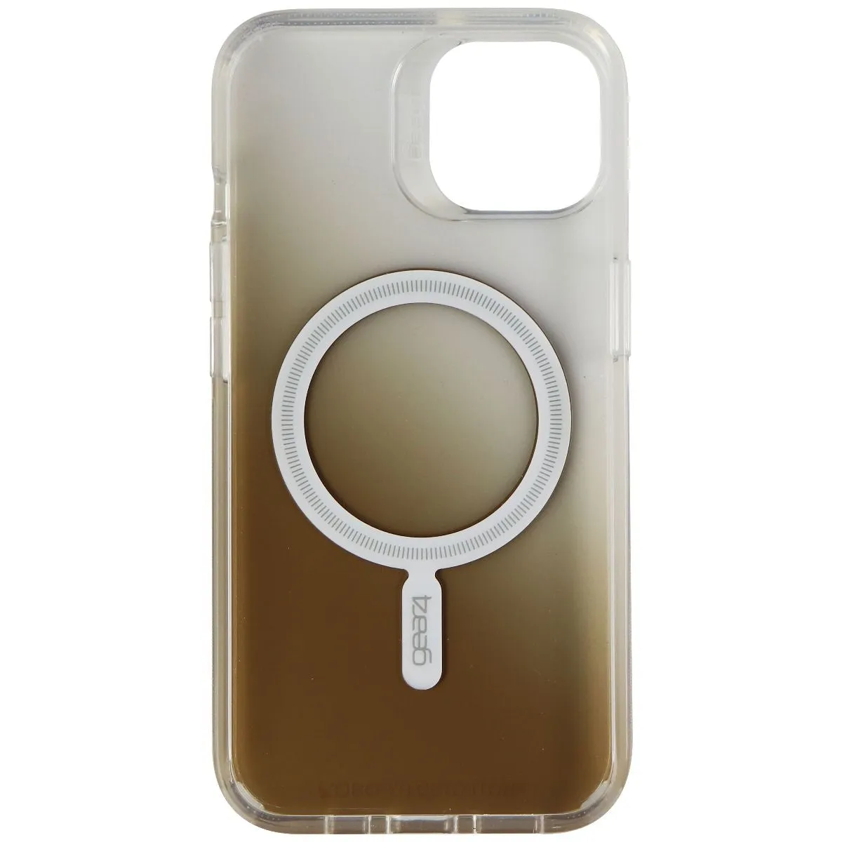 ZAGG Milan Snap Series Case for MagSafe for Apple iPhone 13 - Gold/Clear Polished Surface