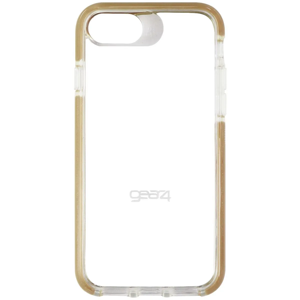 ZAGG Piccadilly Series Hybrid Case for Apple iPhone 7/8 ?C Clear/Gold border Slim Fit Design