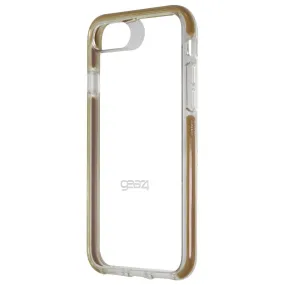 Vivid colors Protective Form Texture ZAGG Piccadilly Series Hybrid Case for Apple iPhone 7/8 ?C Clear/Gold border