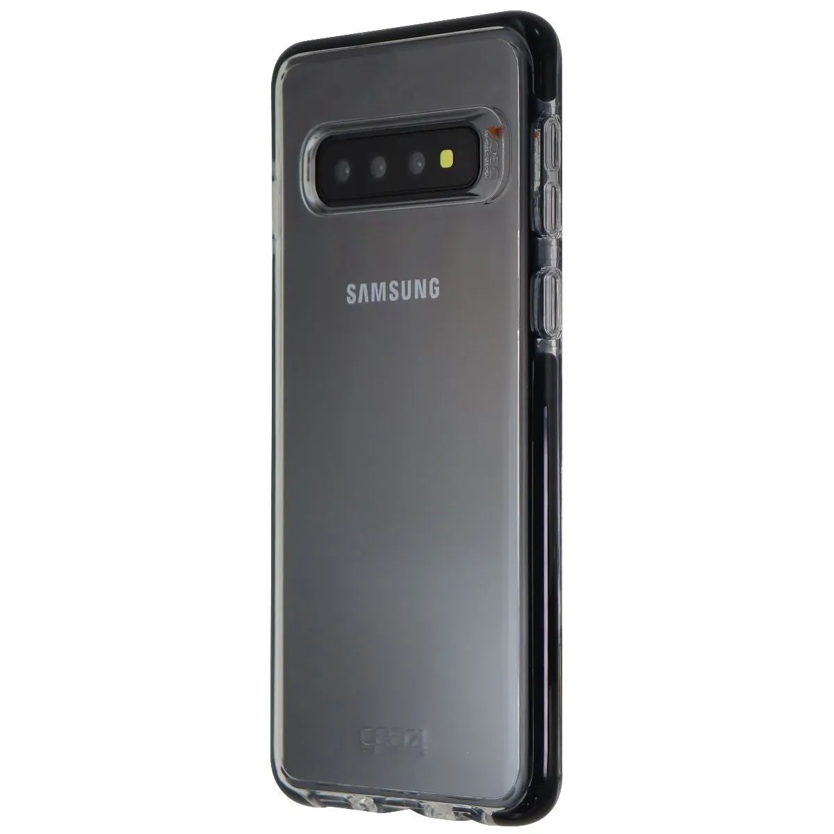 Drop Shield Modern feature ZAGG Piccadilly Series Hybrid Case for Samsung Galaxy S10 - Clear/Black