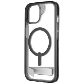 Zagg Santa Cruz Snap Case for MagSafe with Kickstand for iPhone 15/14/13 - Black Portable Grip