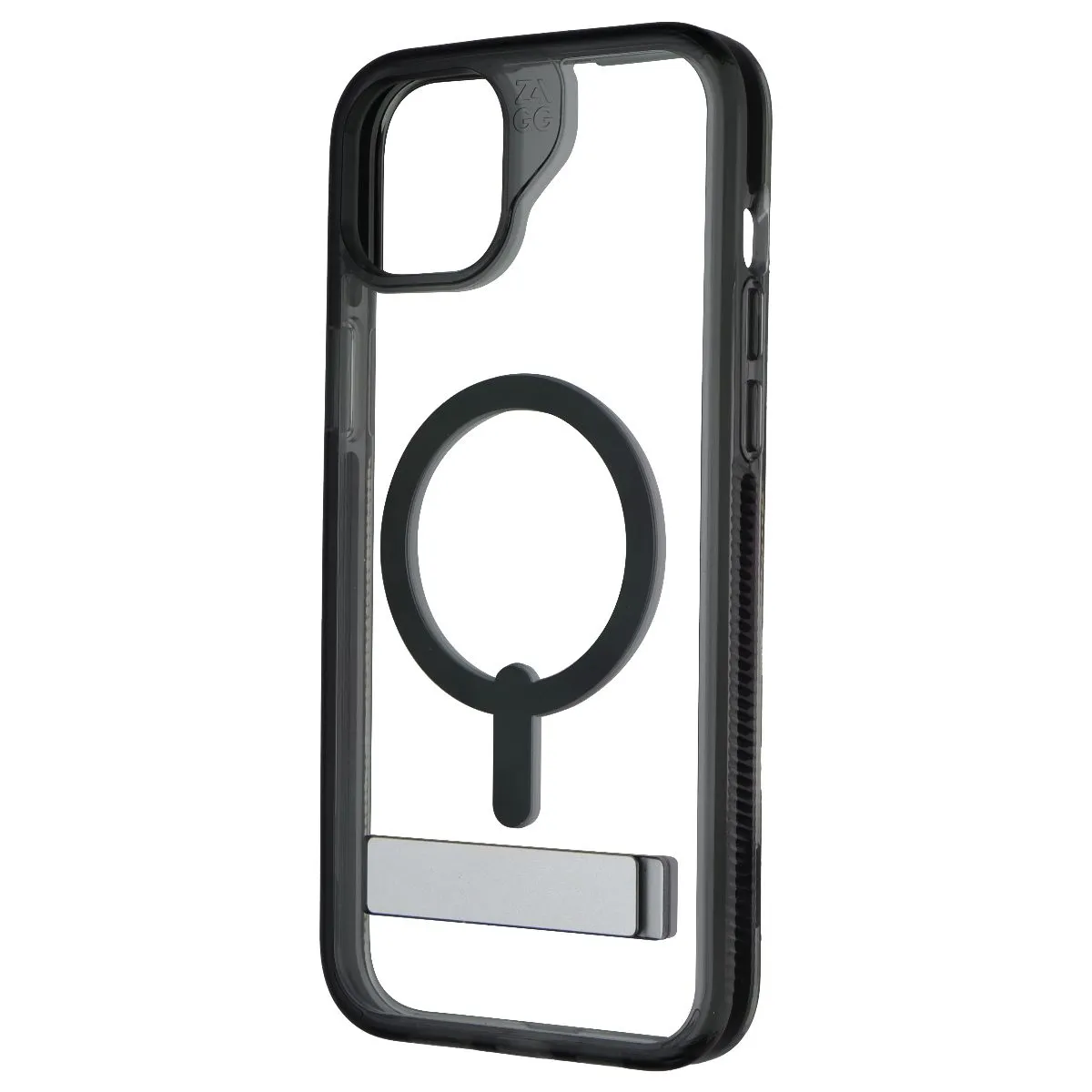 Unique Artwork Stylish Detail ZAGG Santa Cruz Snap Kickstand Case for MagSafe for iPhone 15 Plus - Black