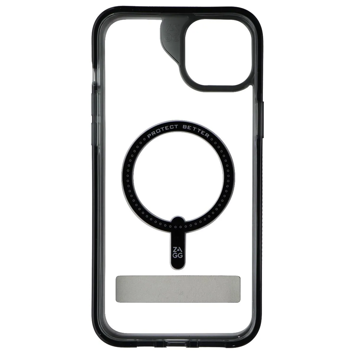 ZAGG Santa Cruz Snap Kickstand Case for MagSafe for iPhone 15 Plus - Black Trendy Accessory Portable Case