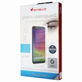 ZAGG InvisibleShield Tempered Glass  VisionGuard for Google Pixel 3 - Clear Screen Security Plus