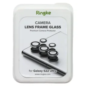 Ringke Camera Lens Frame Glass for Samsung Galaxy S22 Ultra Smooth Touch Coating Screen Protector Ultra Max Elite Plus