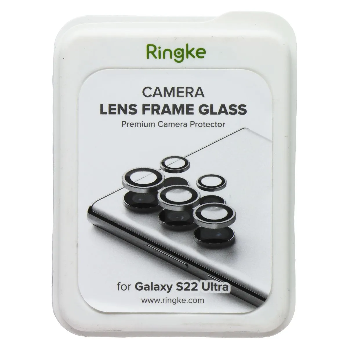 Ringke Camera Lens Frame Glass for Samsung Galaxy S22 Ultra Smooth Touch Coating Screen Protector Ultra Max Elite Plus