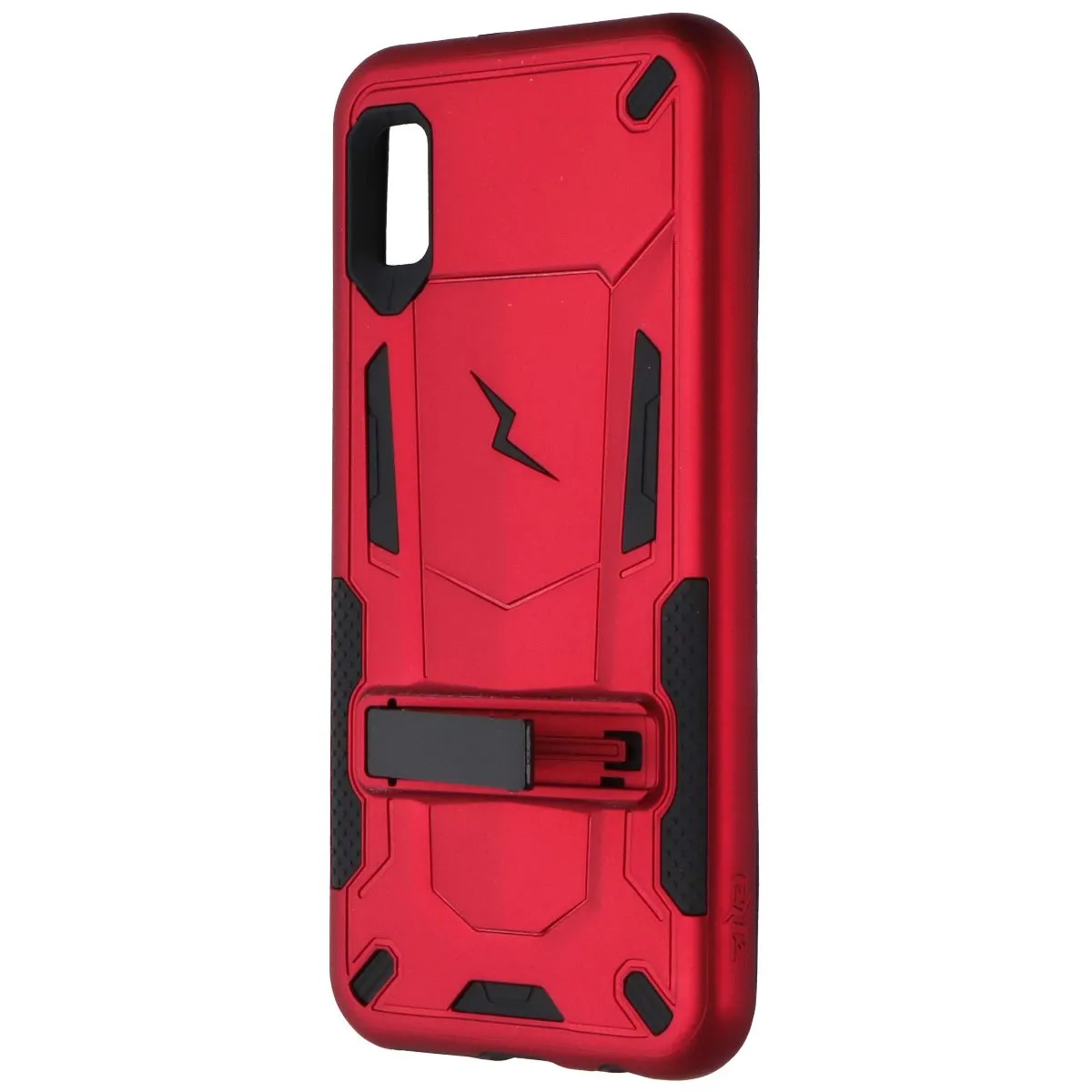 Slim Look Edge Shield ZIZO Transform Series Kickstand Case for Samsung Galaxy A10e - Red/Black